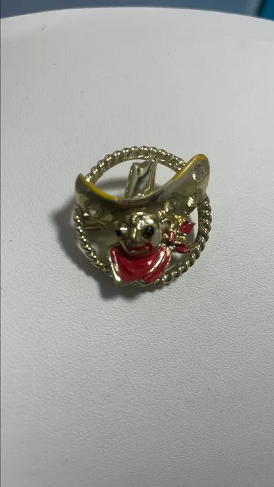Vintage Cowboy pin brooch jewelry