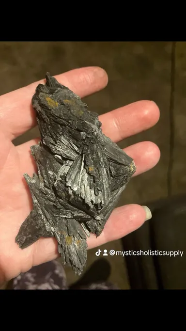 Black kyanite huge piece