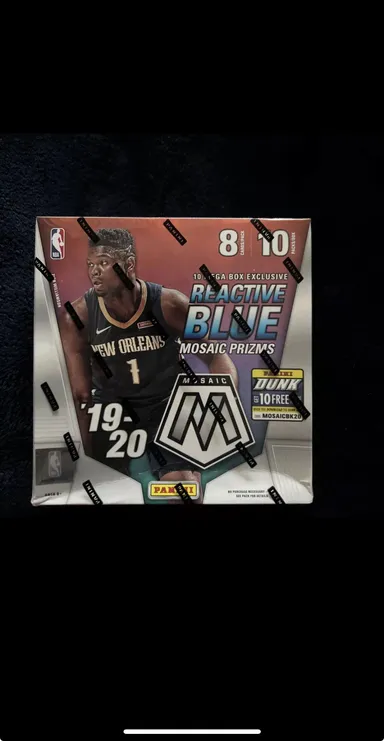 2021 Panini Mosaic Basketball 80-Card Mega Box (Reactive Blue Parallels!)