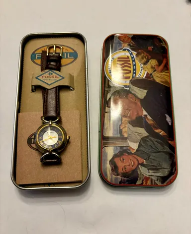 Fossil watch in tin 1993