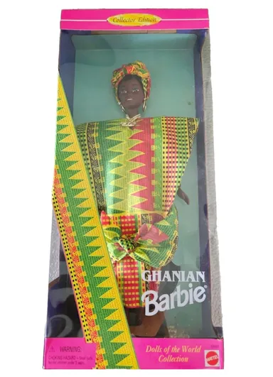 New 1996  Ghanian Barbie Collector Edition Doll Of The World NIB