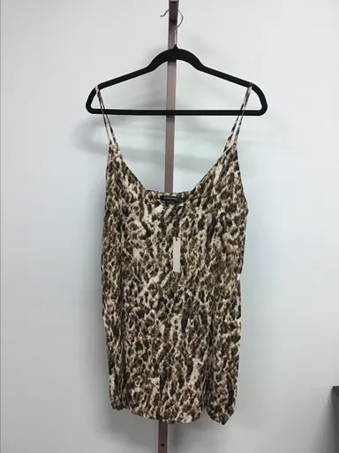 199 olivaceous NWT cheetah print slip dress