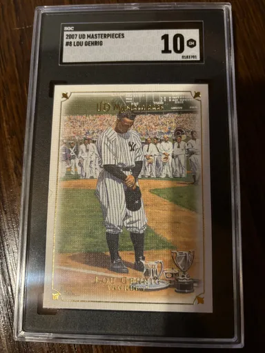 2007 Upper Deck Masterpieces Lou Gehrig SGC  10