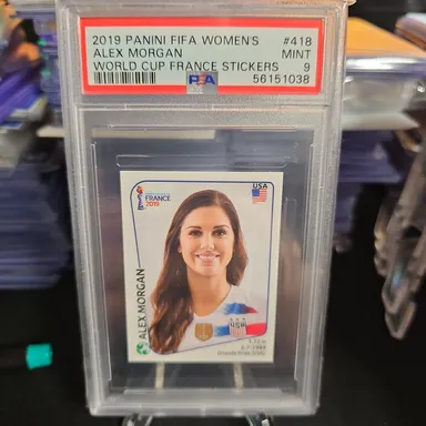 2019 Panini Fifa Women'S World Cup France Stickers Alex Morgan World Cup France Stickers PSA MINT 9