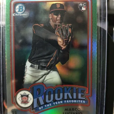 Bowman ROY favorites RC Marco Luciano giants