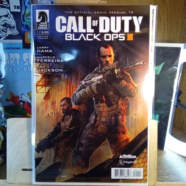 Call Of Duty Black Ops III #1 Comic Dark Horse 2015 3 Video Game Prequel Hama