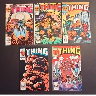 THE THING Vol.1 #'s 3,4,5,6, 9 (5 Books) Marvel Comics - Pre-owned