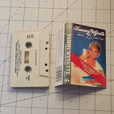 Tammy Wynette merry christmas 1988 cassette tape