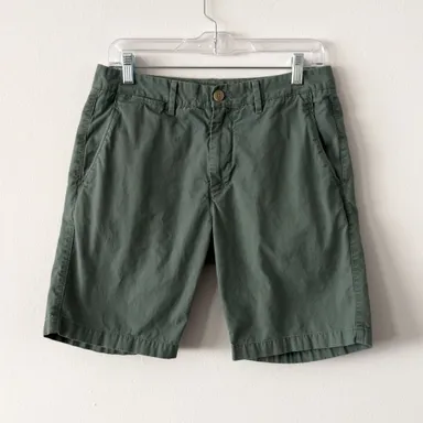 Bonobos Green Chino Shorts Size 31 100% Cotton