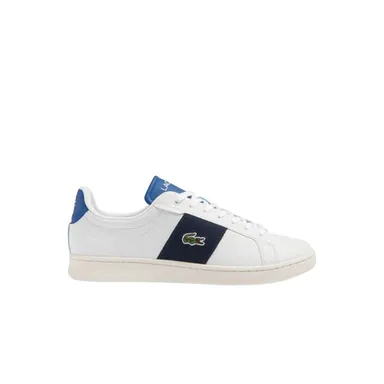 Mens Lacoste Sneakers Carnaby Pro Size CGR Bar Leather 13 NEW Blue White