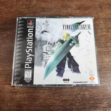 Sony Playstation One Final Fantasy 7 VII Black Label PS1 Game