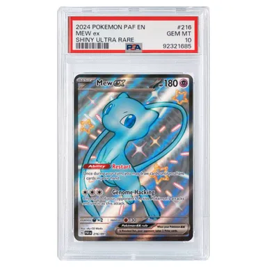 2024 Pokemon Paf En-Paldean Fates Mew Ex Shiny Ultra Rare PSA GEM MT 10