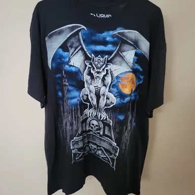 Liquid Blue Xl Gargoyle moon skull shirt. new without tags 
Gargoyle Moon Black T-Shirt