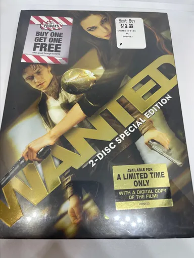 Wanted (DVD, 2008, 2-Disc Set, Special Edition) - New & Sealed