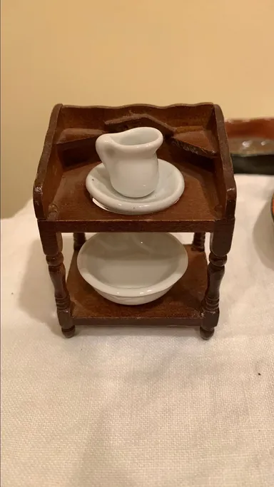 Miniature vintage Pitcher, Bowl and Wash Stand