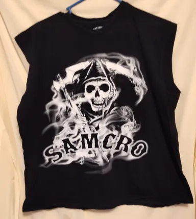 Sons Of Anarchy SAMCRO Graphic Sleeveless Tee Vintage Style Size XL
