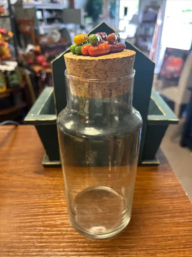 Vintage candy or pill jar
