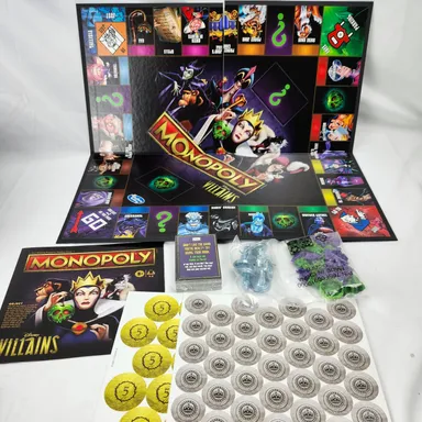 Hasbro Gaming Monopoly Disney Villains Edition Property Board Game New 2020