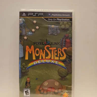 PSP - Pixel Junk Monsters Deluxe - Brand New, Sealed