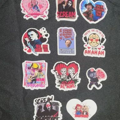 Valentines Horror Stickers Bundle