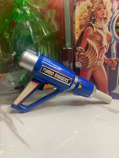 Power Rangers Turbo Deluxe Turbo R.A.M. blue hand blaster weapons 1997