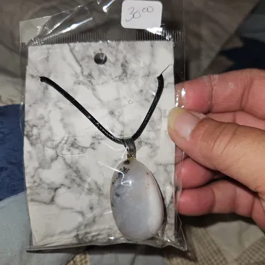 Agate polished chunk pendant