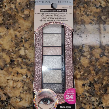 physician formula shimmer strips eye enhancing shadow and liner nude eyes NEW COMES WITH BRUSH 