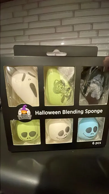 New Halloween makeup blending sponges- Scream, Freddy, Jack