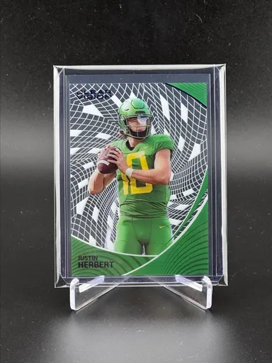 Justin Herbert 2023 Clear Vision DP Purple /49. Chargers
