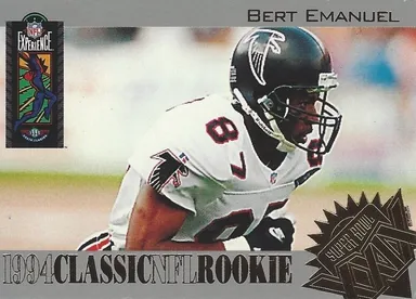 1994 Classic NFL Experience Rookie (Spanish) #R2 Bert Emanuel Atlanta Falcons