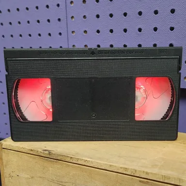 Custom VHS LED Accent Light (Black/Red)