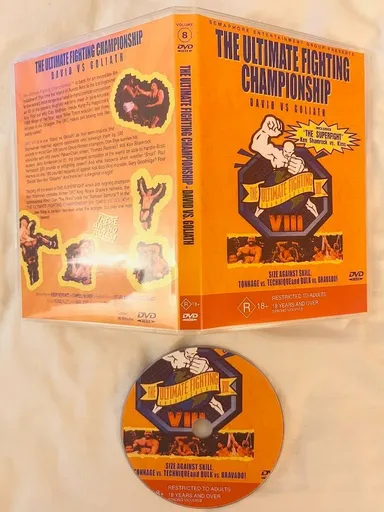 UFC 1996 UFC 8 DVD & Case