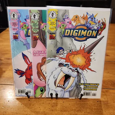 Digimon Digital Monsters Issues 7, 10, & 12 (3 book lot)