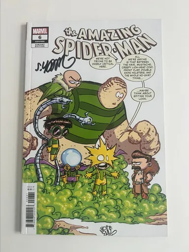 Amazing Spider-Man 6 (LGY 900) Skottie Young Variant Signed with No COA
