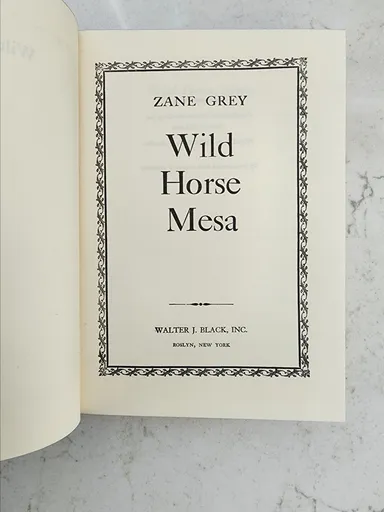 Zane Grey: Wild Horse Mesa