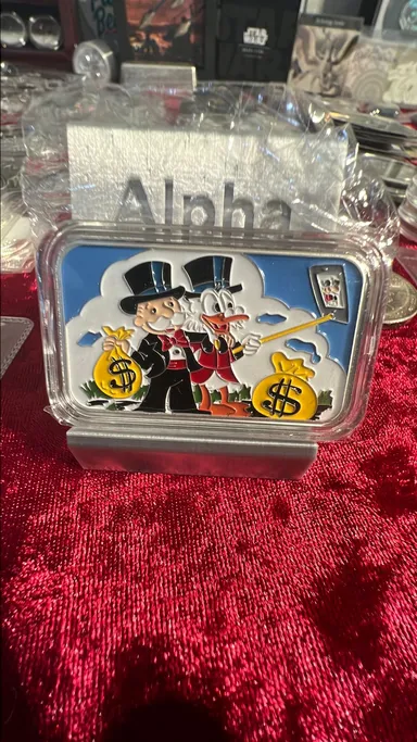Monopoly & Scrooge Enameled Bar Selfie Stick