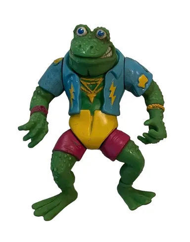 Vintage 1989 Teenage Mutant Ninja Turtles TMNT Genghis Frog Figure