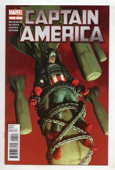 Captain America #4 NM- First Print Ed Brubaker Steve McNiven