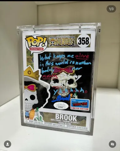 Brook comic con signed Funko Pop