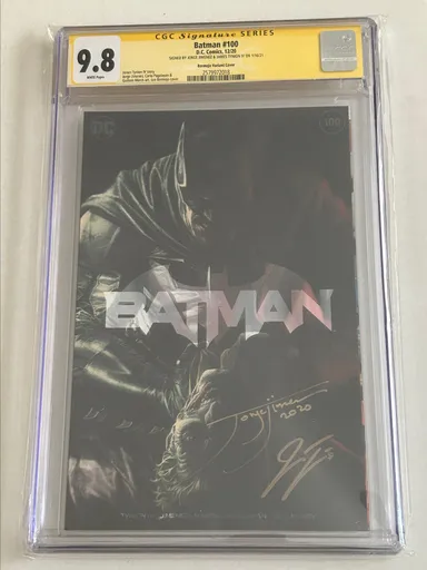 BATMAN #100 2X signed