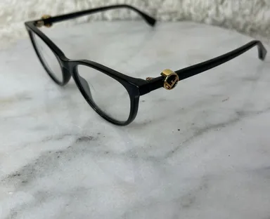 Fendi Eyeglasses Frames woman Black Round Oval