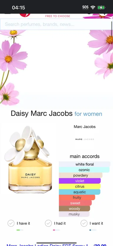 Marc Jacobs Daisy Deluxe Mini Perfume For Women 4 ml.