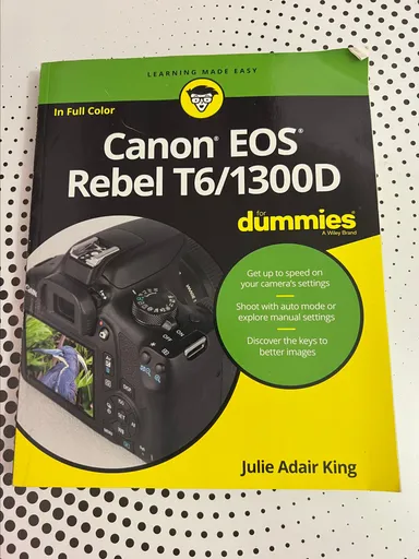 Canon EOS Rebel T6/1300D For Dummies book