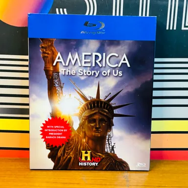 America: The Story of Us Blu-ray 3 Disc Set History Channel W/ Slipcover