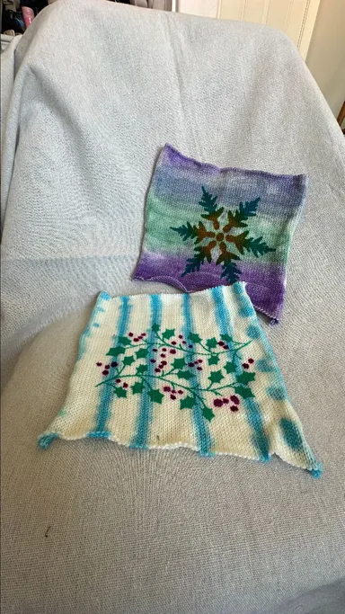 Mini Christmas or winter blanks sock yarn