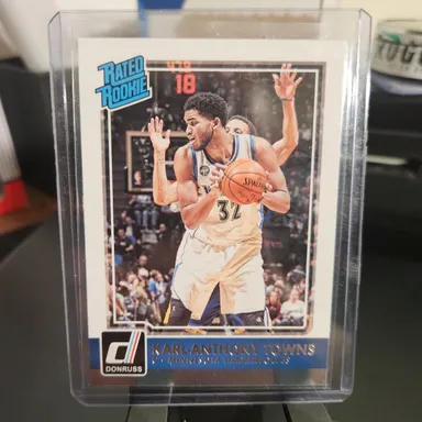 2015-16 Panini Donruss Rated Rookie KARL-ANTHONY TOWNS #208 Rookie RC Mint Timberwolves