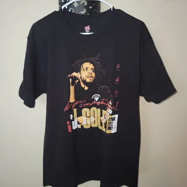 J. Cole 4 Your Eyez Only 2017 Tour T-Shirt. Size Large