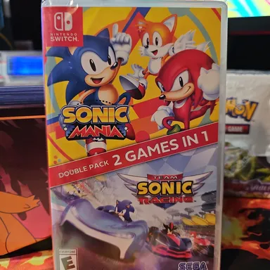 sonic mania/sonic racing double pack for switch