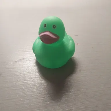 Green rubber duck