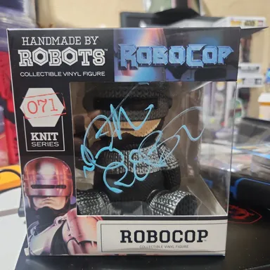 Handmade by Robots RoboCop LE ECC Signed by Peter Weller Beckett W/COA NOT FUNKO